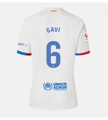 Barcelona Paez Gavi #6 Replika Udebanetrøje Dame 2023-24 Kortærmet